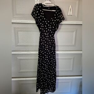Forever 21 cut out back floral Maxi